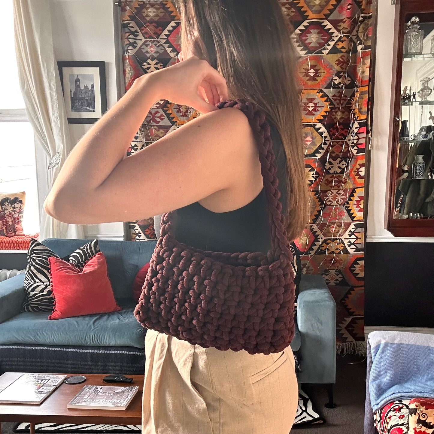 Small Burgundy Shoulder Bag