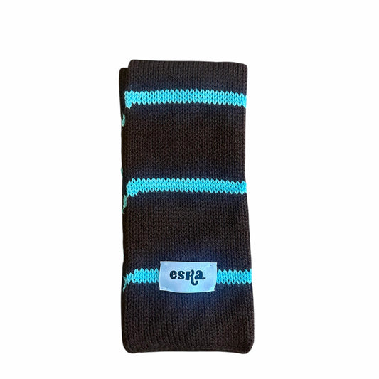 Brown and Blue Scarf
