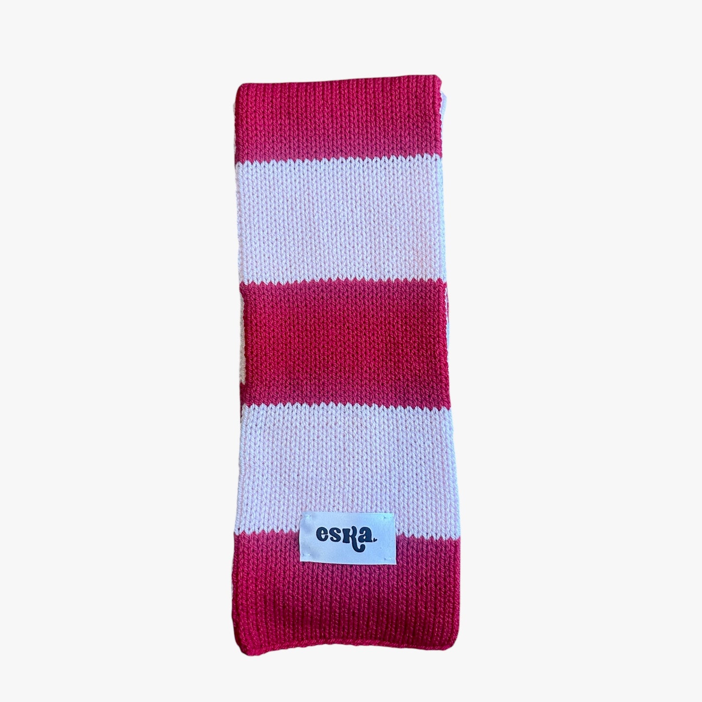 Red and Light Pink Scarf