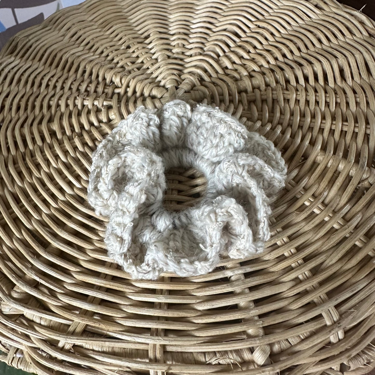 Beige Small Scrunchie