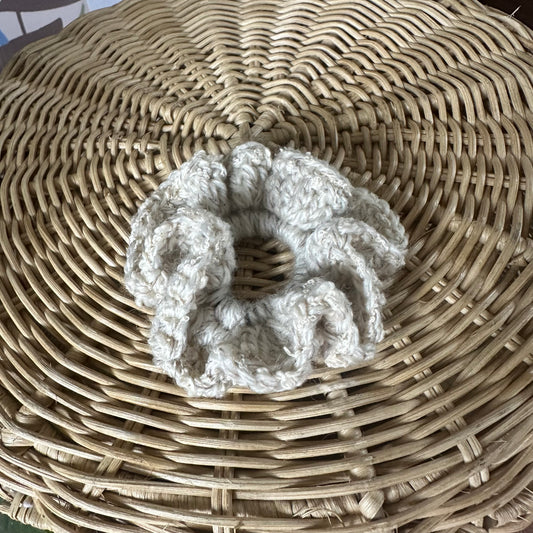 Beige Small Scrunchie