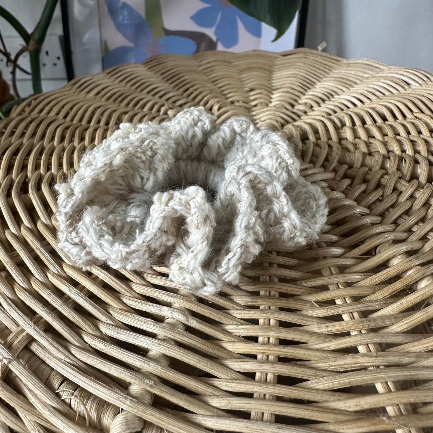 Beige Small Scrunchie